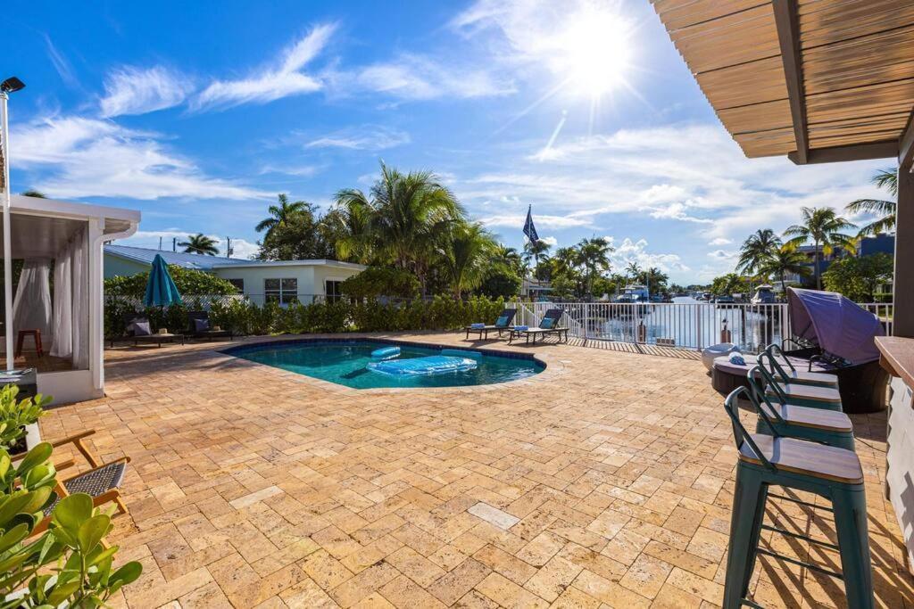 Adorable House With Amazing Water Front Of Canal Villa Pompano Beach Dış mekan fotoğraf