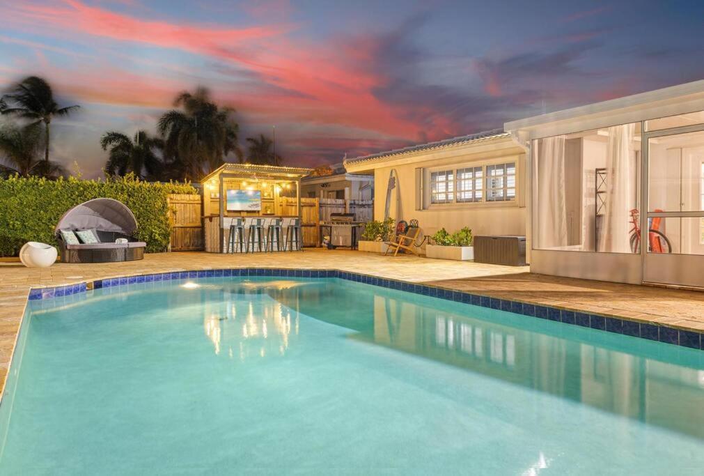 Adorable House With Amazing Water Front Of Canal Villa Pompano Beach Dış mekan fotoğraf