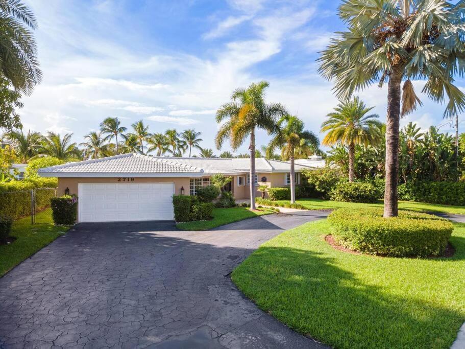 Adorable House With Amazing Water Front Of Canal Villa Pompano Beach Dış mekan fotoğraf